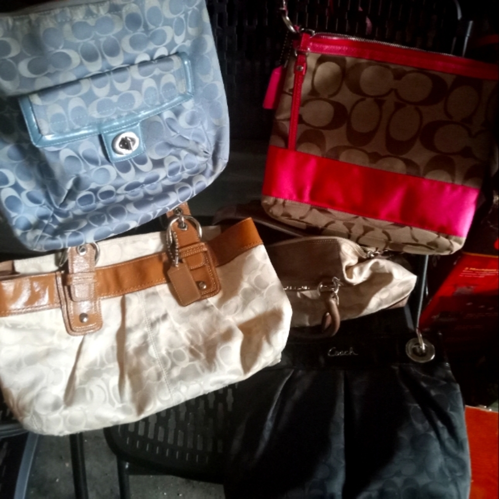 Lot of 5 coach purses